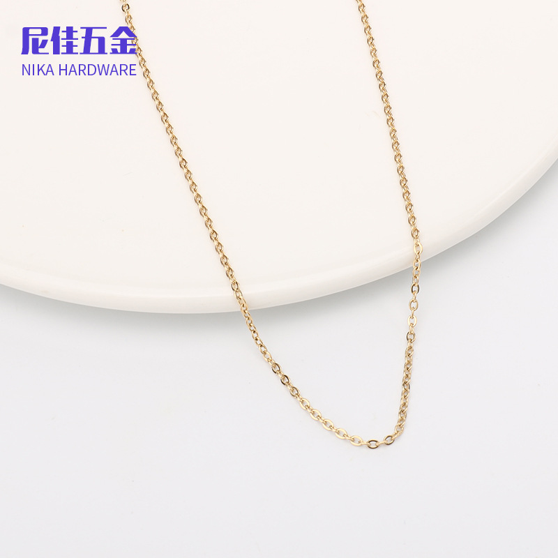 Collar femenino de acero inoxidable 316, cadena de labios minimalista, estilo moderno y versátil