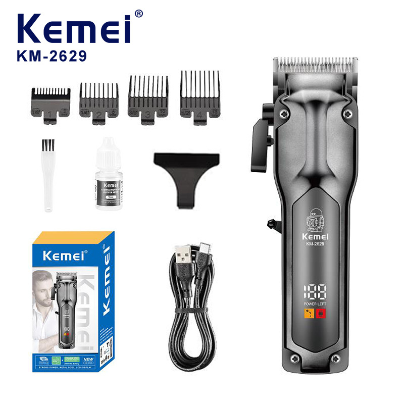 Kemei digital tijeras de corte de pelo eléctricas tijeras de afeitar tijeras de corte de pelo eléctricas tijeras de afeitar tijeras de corte de pelo eléctricas tijeras de corte de pelo KM - 2629