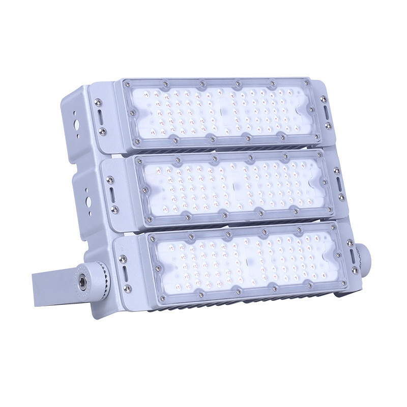 módulo led luz de túnel superbrillante ingeniería al aire libre luz de inundación de poste alto tipo parche de fundición a presión luz de inundación de alta potencia