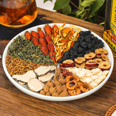 流傳金方人參五寶茶九寶茶覆盆子黃精瑪咖粉人參益智仁杜仲雄花茶