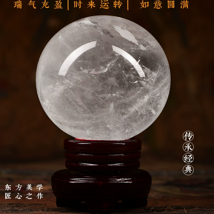 Natural water, natural ore, white white crystal, for luck
