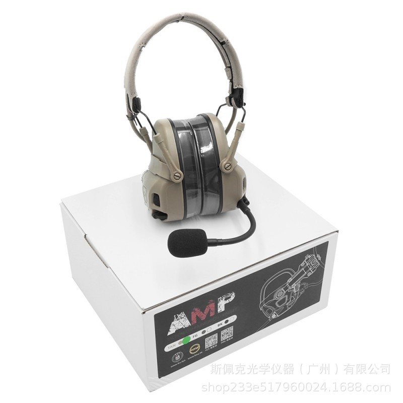 FCS FMA táctico AMP auricular PTT V60 pickup Función de reducción de ruido táctico headset casco pase