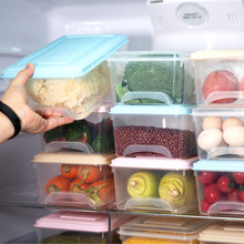 鴻科冰箱收納盒透明保鮮盒塑料收納盒家用廚房冷凍盒食品級儲物盒