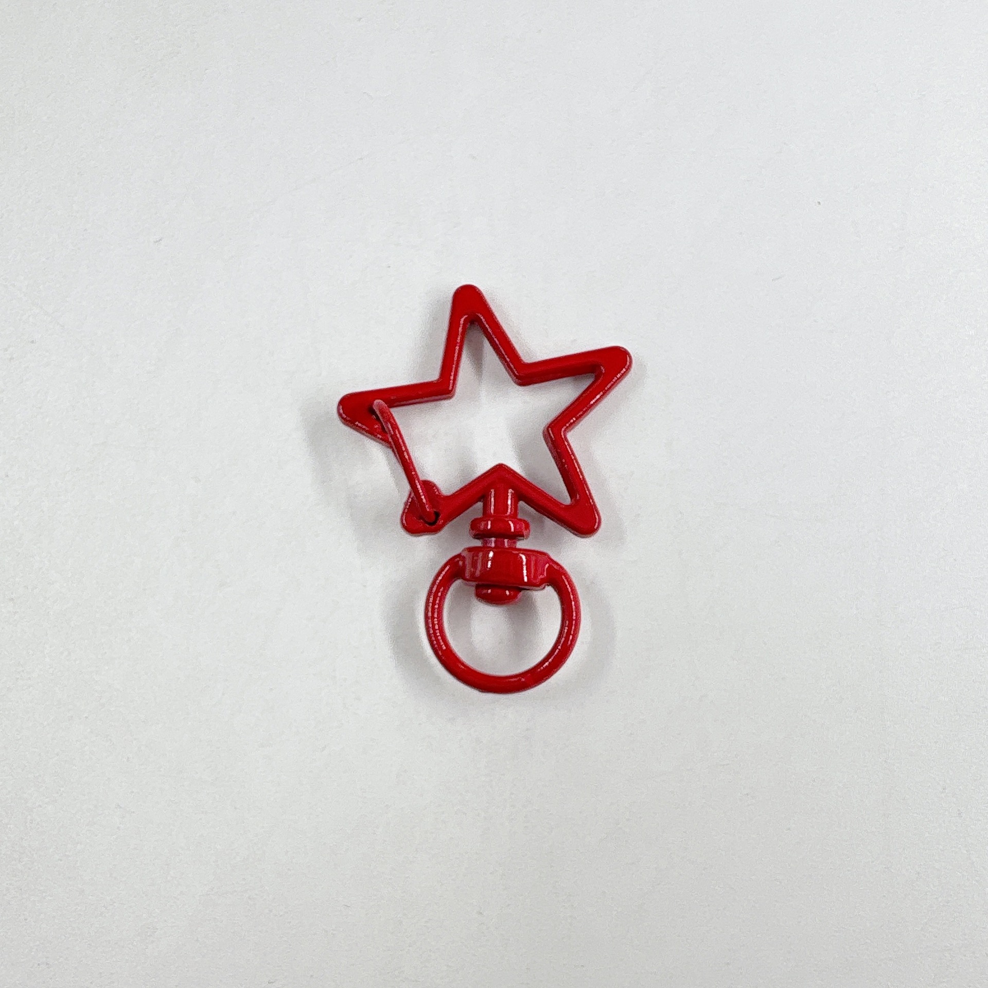 Color pintado hebilla de estrella de cinco puntas hebilla de langosta hebilla de perro hebilla de Primavera de aleación llavero bricolaje colgante accesorios de joyería