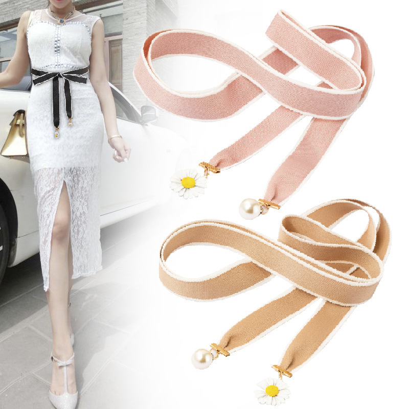 Simple Tassel Waist Rope Lengthened Knot Belt Women's Fine Decorative Dress Shirt All-match Artistic Korean Rope Width