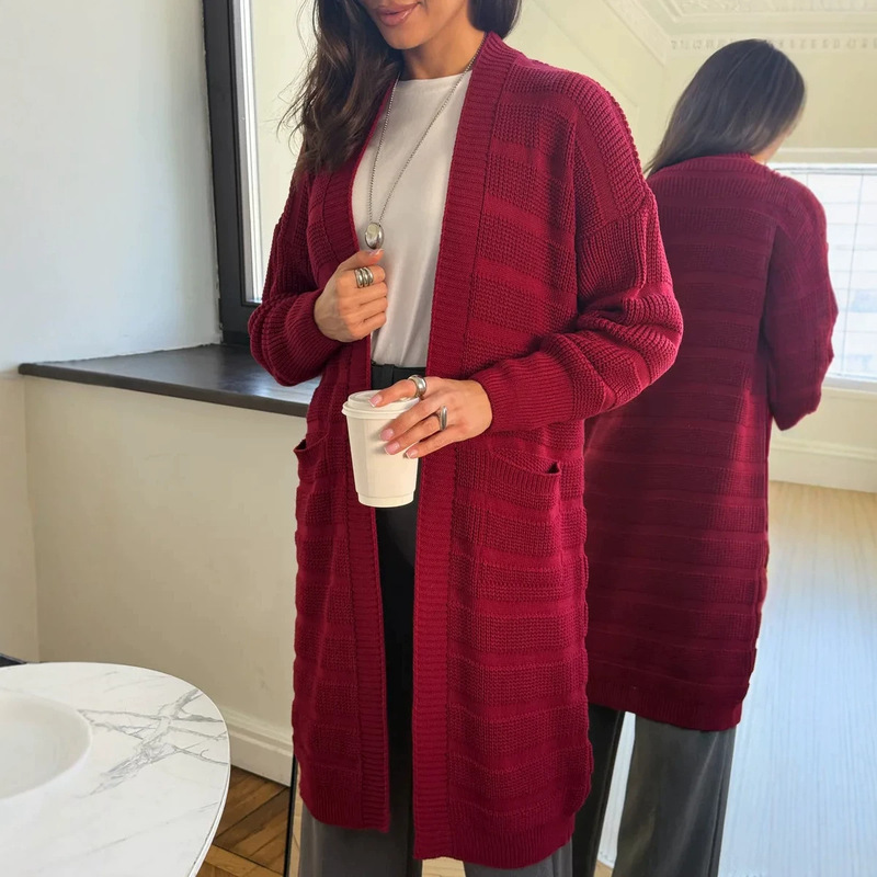 Cardigan with Pockets, Knitted Cardigan Jacket, Sweater