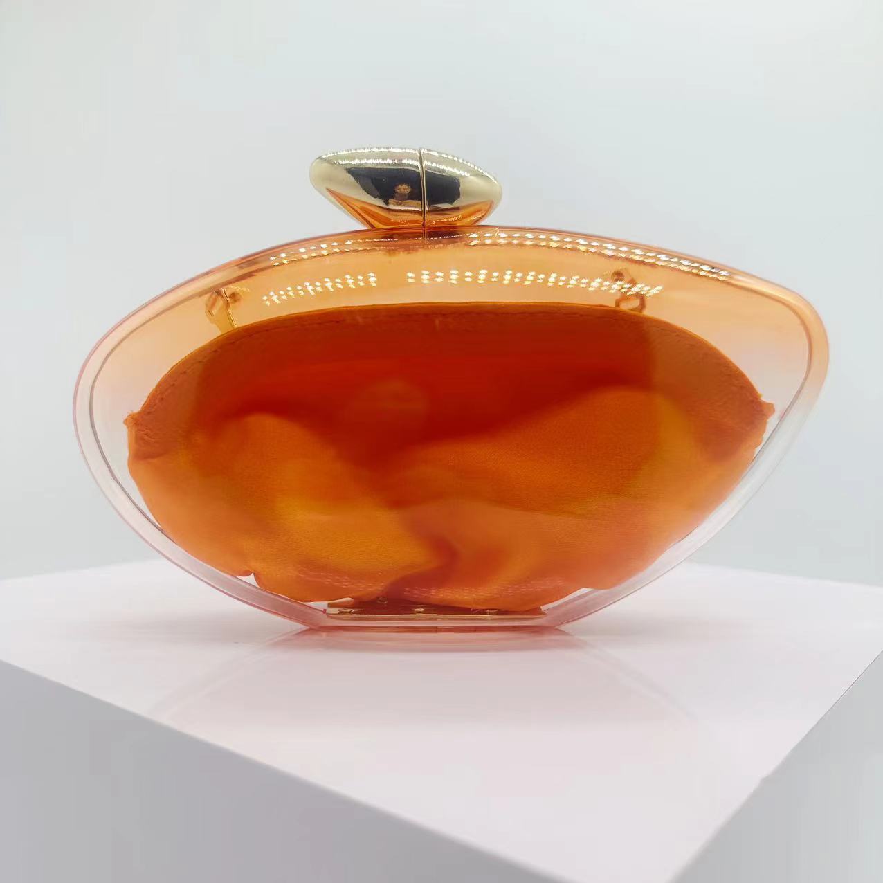 Transfronterizo nuevo acrílico transparente bolsa de cena de damas fiesta bolsa de mano de moda simple bolsa de cena de lujo