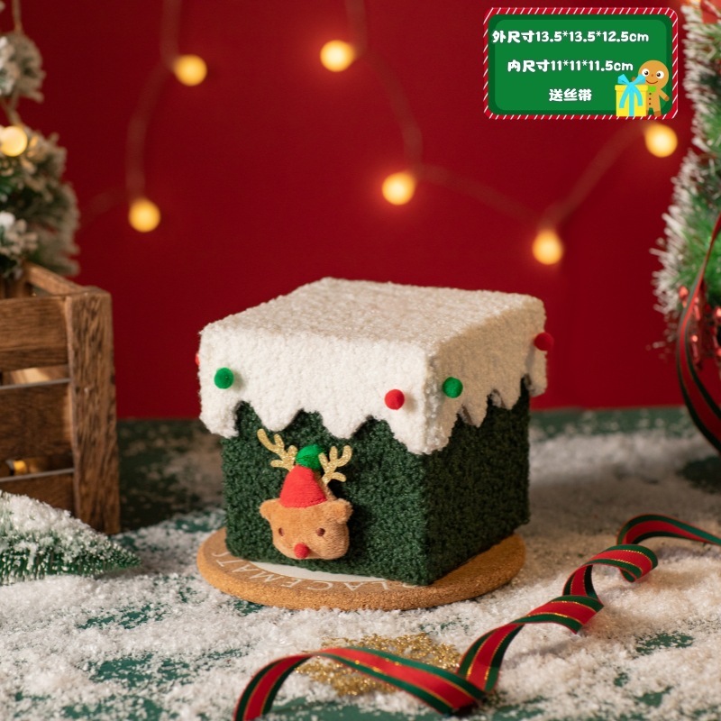 手作りのdiyクリスマスのギフトボックスのクリスマスイブのリンゴの箱の高級な厚いプラスの硬いクリスマスのプレゼントの包装箱のキャンディーの箱|undefined