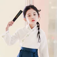 Девушка Hanfu 2024 новая девушка высокого класса супер сказочная лошадь юбка с лапшой дикий топ