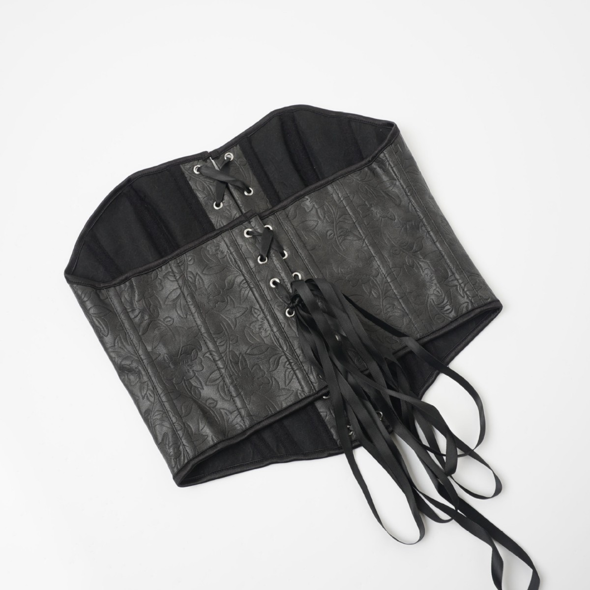 Nueva mujer de cuero negro, soporte de pecho, corte de forma corta, camisa Aliexpress, suministro transfronterizo