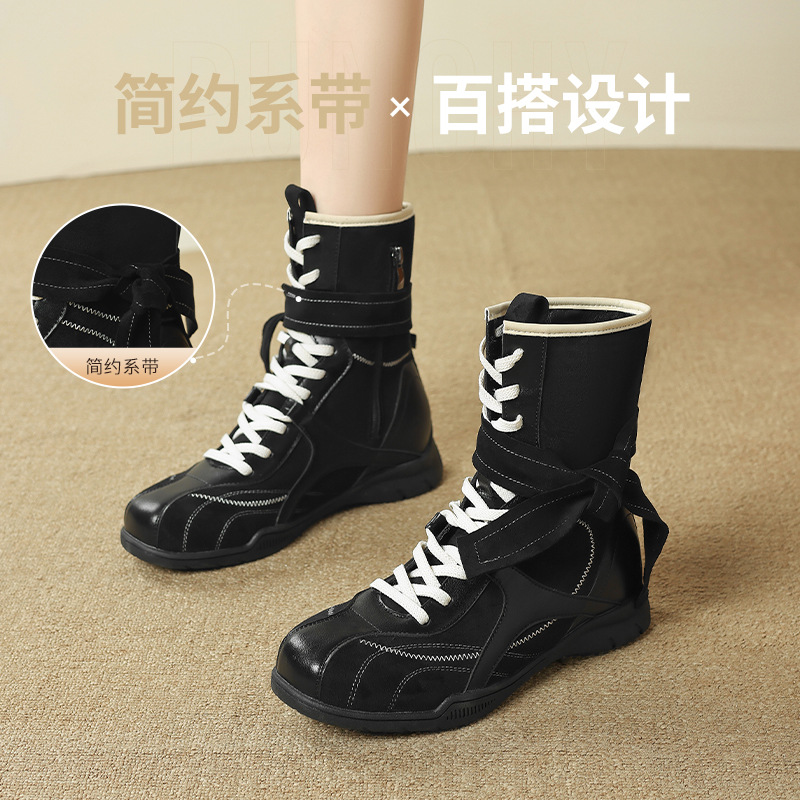 Antiguo león Denmeillard occidental botas de vaquero para mujeres 2026 nuevo otoño botas marrón botas de boxeo botas
