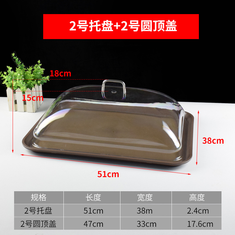 El club del restaurante entrega platos con tapa de bandeja antideslizante, el Hotel platos rectangulares de plástico, el Hotel sirve platos.