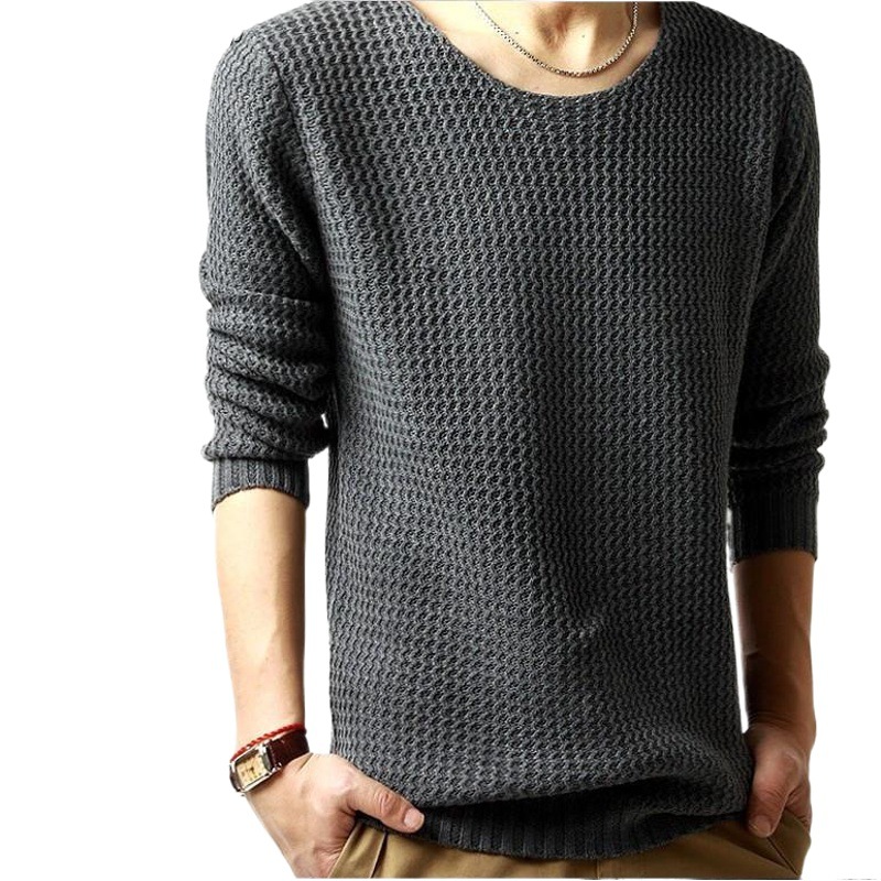 2022 nuevo suéter de los hombres de moda casual otoño jardín collar coreano suéter de los hombres más tamaño fábrica al por mayor