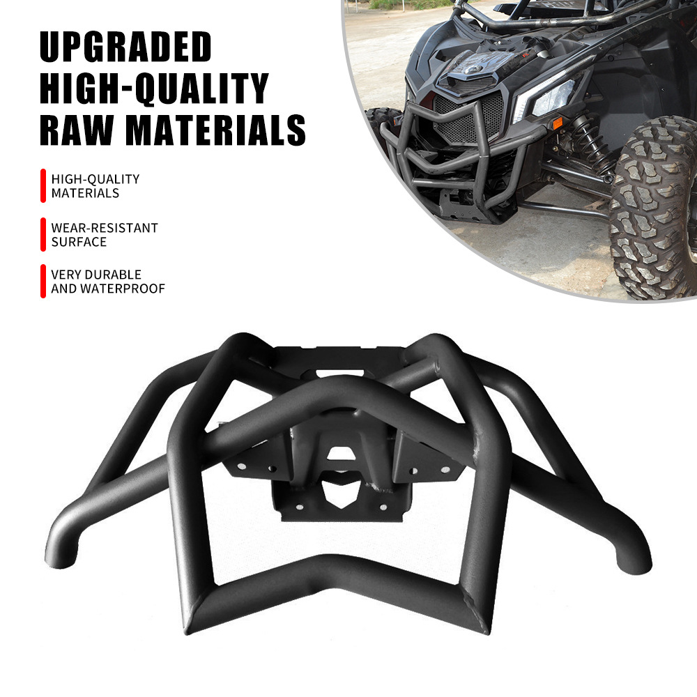 Suitable for Bombardier Can Am Maverick X3 front bumper, front guardrail, ATV modification parts