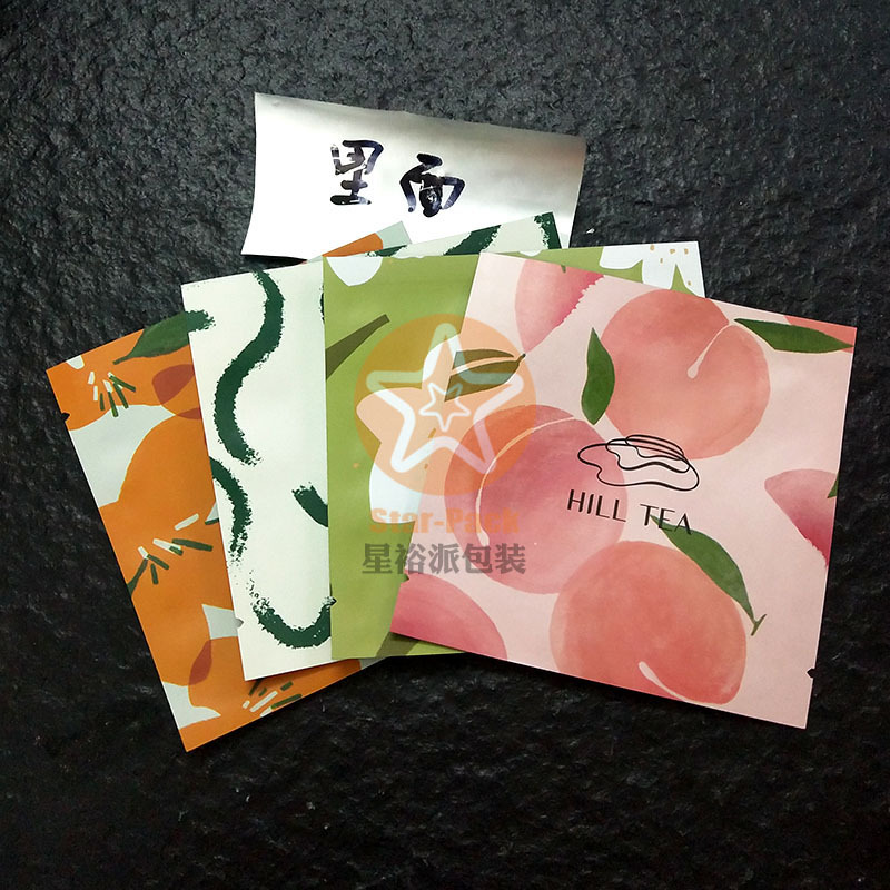 精美定制潮款设计水果乌龙茶包袋铝箔袋