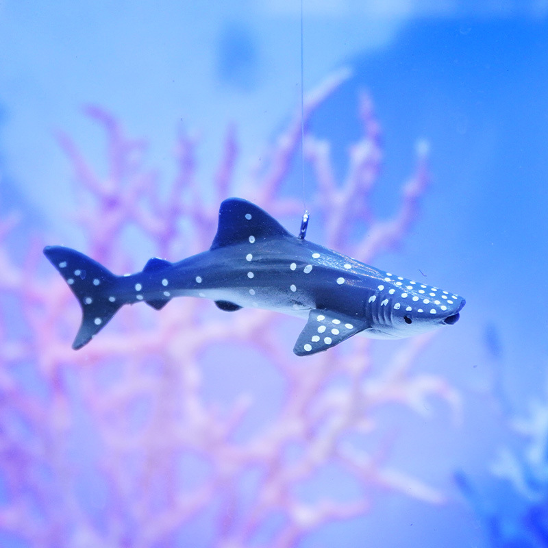 Escenografía de pecera explosiva, decoración de acuarios, tiburón de simulación, ballena azul, mundo submarino, adornos flotantes marinos transfronterizos