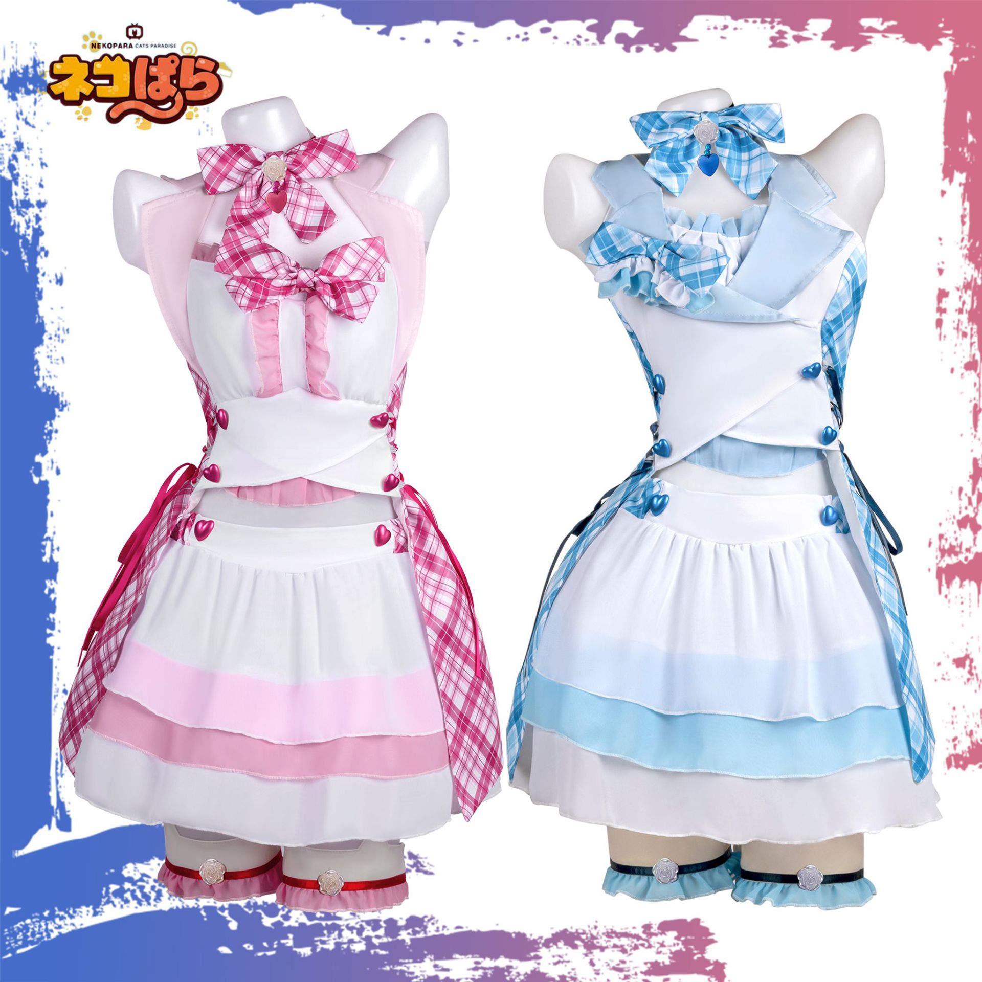 Cat Girl Paradise Singing Costume Cos Costume Chocolate and Vanilla Maid Costume Anime Cosplay Costume Two-Dimensional