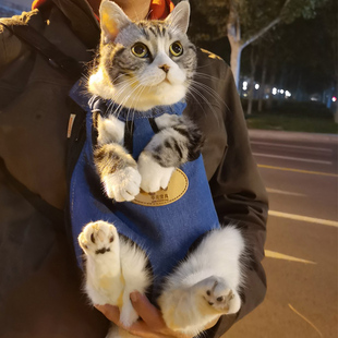 Cat Chest Bag Strap Cat Bag Portable Carrying Backpack Cat Bag Cat Bag Travel Pet Supplies Backpack