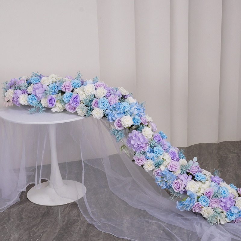 外贸仿真花 新款布置花排 婚庆婚房背景路引路引装饰橱窗迎宾假花|undefined