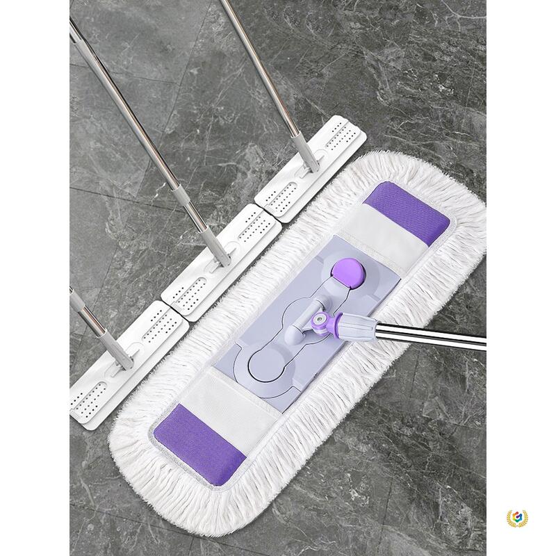 Large Lazy Flat Mop for Tiles, Household Wooden Floors, Rotating Mop with Cotton Mop Head, Dual-Use for Dry and Wet Cleaning Large Lazy Flat Mop for Tiles, Household Wooden Floors, Rotating Mop with Cotton Mop Head, Dual-Use for Dry and Wet Cleaning