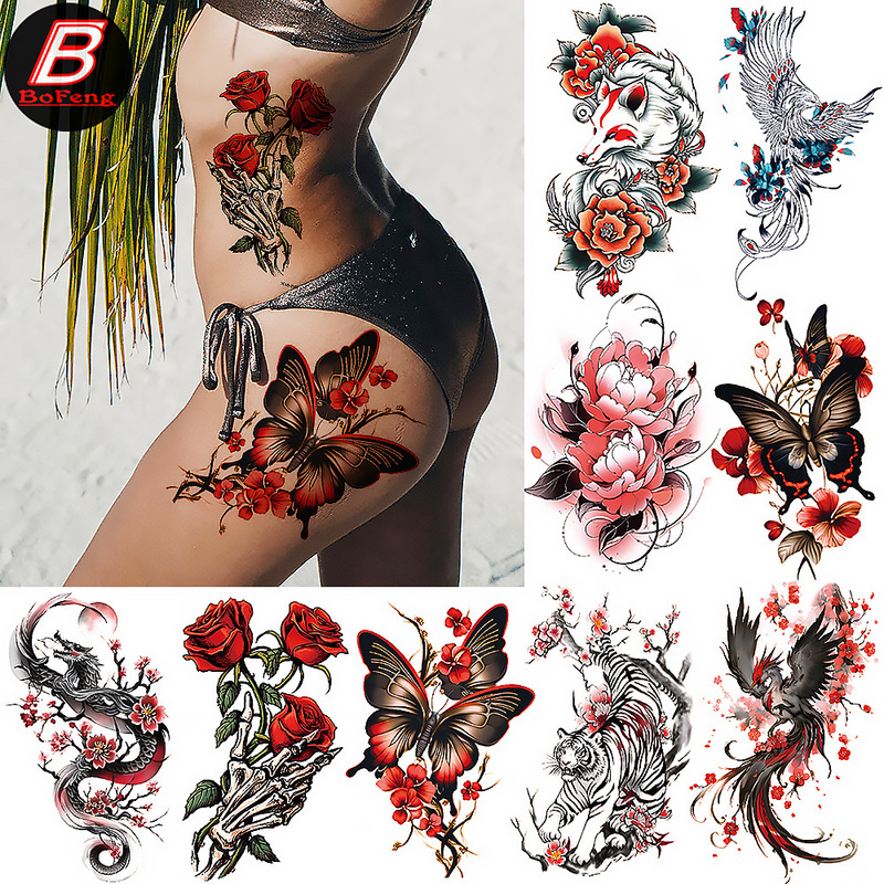 New Arm Waterproof Tattoo Sticker Cat Demon Owl Wolf Head Personalized Tattoo Sticker Color Lasting Beautiful Tattoo New Arm Waterproof Tattoo Sticker Cat Demon Owl Wolf Head Personalized Tattoo Sticker Color Lasting Beautiful Tattoo