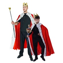 成人男款万圣节欧洲国王披风派对角色扮演演出舞台服装COSPLAY