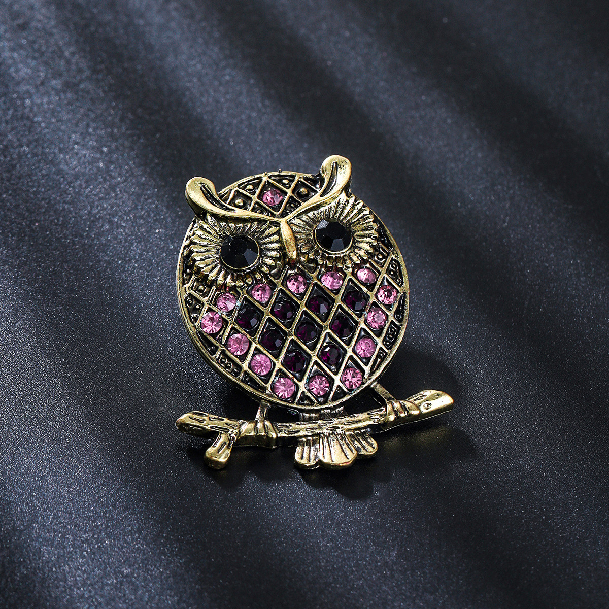Vintage uil reversspeld voor herenjas creatieve broche accessoire_voghion.com