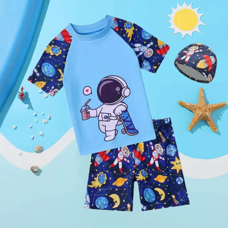 Children's split swimwear for boys, trousers, custom-made, for teenagers
