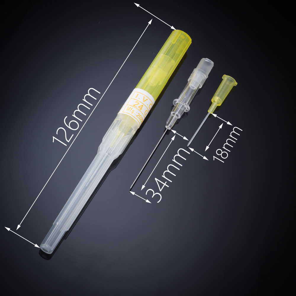 Solid Color Stainless Steel Acrylic Simple Catheter Puncture Needle