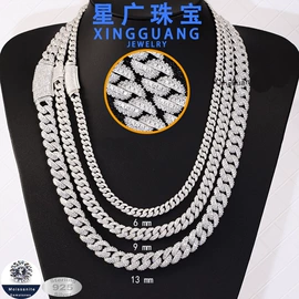 合成/培育钻石裸石;莫桑钻项饰;项链