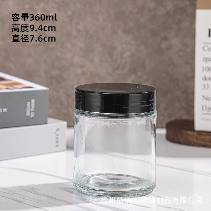 卸売および小売透明な花茶ボトル 300 ミリリットルガラスマスクボトル 500 ミリリットルストレートガラス瓶 30 ミリリットルクリームボトル|undefined
