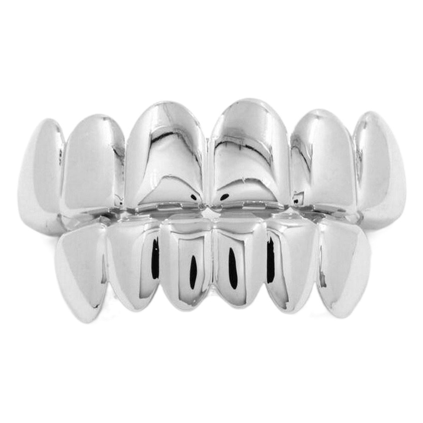 Europeo y americano hiphop grillz hip hop brackets Halloween bola oro tirantes dientes Lobo vestido joyería de moda