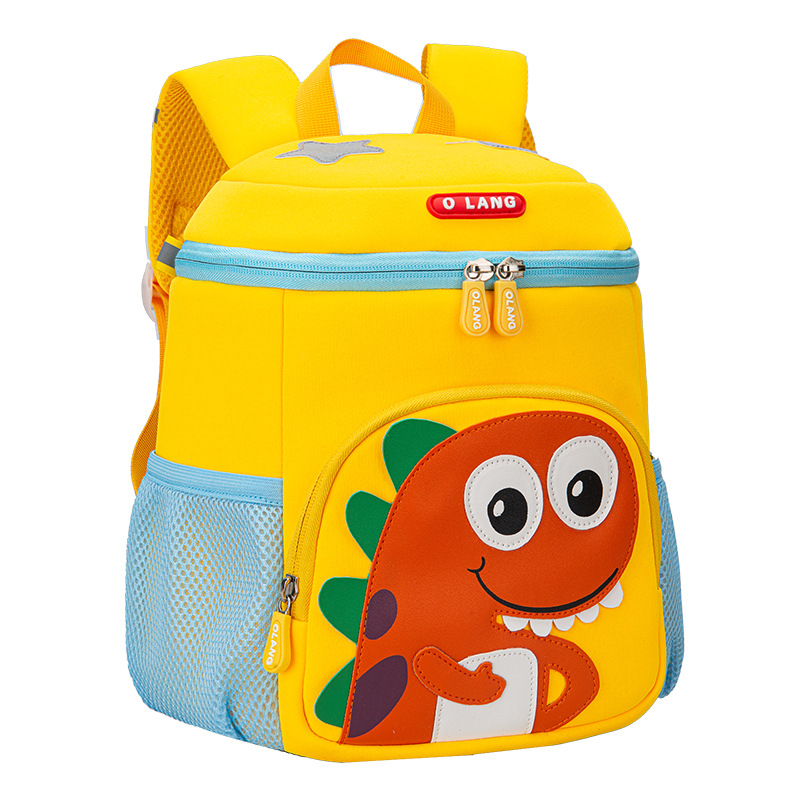 Nuevo pequeño dinosaurio mochila estudiante de escuela primaria mochila masculina mochila para niños que reduce la carga resistente al desgaste integrado de gran capacidad mochila