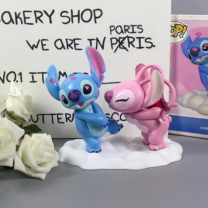 Star Baby Sticky Hecho a mano Sticky Angel pareja Kiskiss modelo de regalo de San Valentín