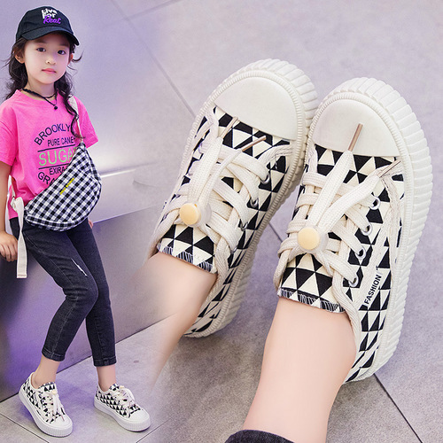 New style sneakers for boys and girls  spring and summer comfortable and breathable trendy medium and large children's canvas shoes casual shoes children's shoes