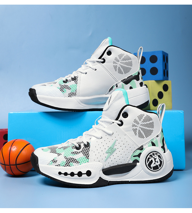 Basketball shoes men's blitz 8 sports children's summer breathable shock-absorbing wear-resistant big children's actual combat shoes_voghion.com