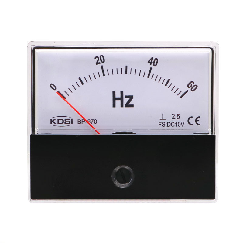 KDSI指针式频率表BP-670 DC10V 60Hz变频器输出DCD10V 直流电压表