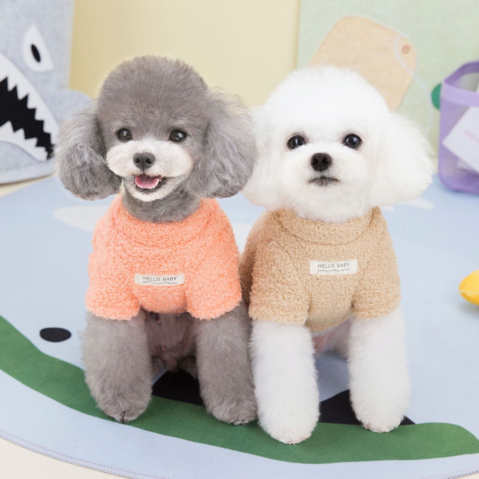 개 옷 겨울 새 애완 동물 의류 고양이 작은 개 애완 동물 옷 23 양면 구름 양털