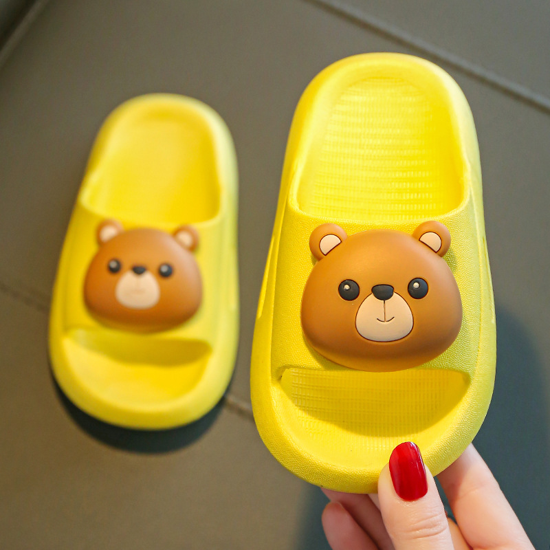 Sandalias de baño de fondo suave para niños Princesa bebé padre-hijo de dibujos animados Verano zapatos antideslizantes de fondo suave sandalias de conejo de oso