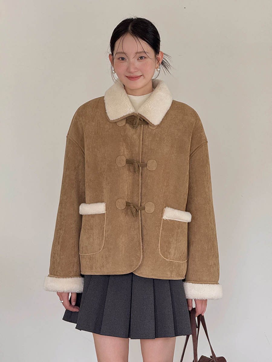 【雪国列車】歌銘復古羊の毛のコートの女性の冬の新型毛皮の一体上着N531B