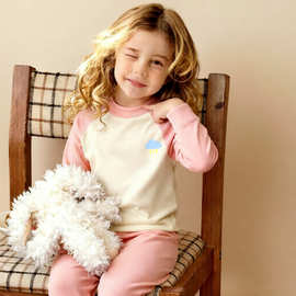 儿童保暖内衣套装恒温秋衣秋裤男童女童宝宝秋冬打底衫圆领秋冬季