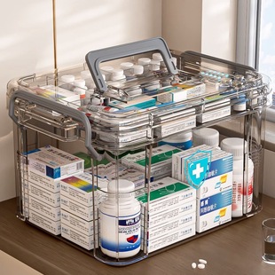 Japanese Household Medicine Box Household Medicine Storage Box Multi-layer Large Capacity Medicine Storage Box Children Xiaoqin Xuan