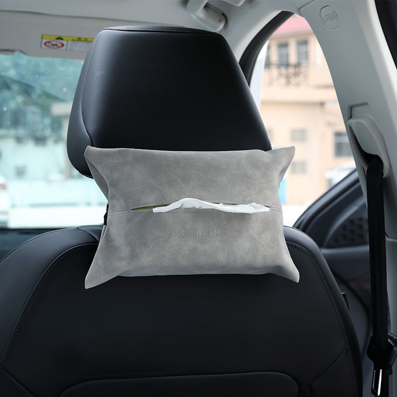Simple fabric car tissue box creative hanging car tissue box napkin paper box car supplies car accessories