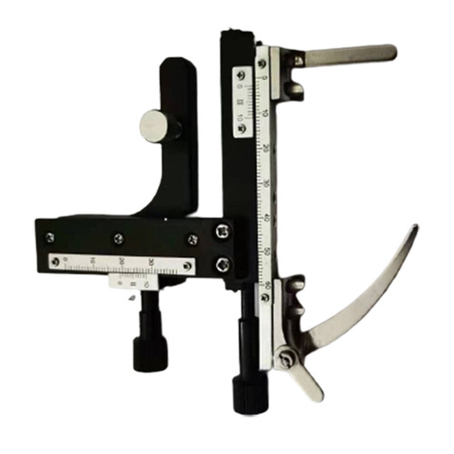 Bio-optical microscope movement caliper vernier caliper metal tape scale up and down left and right adjustment ruler