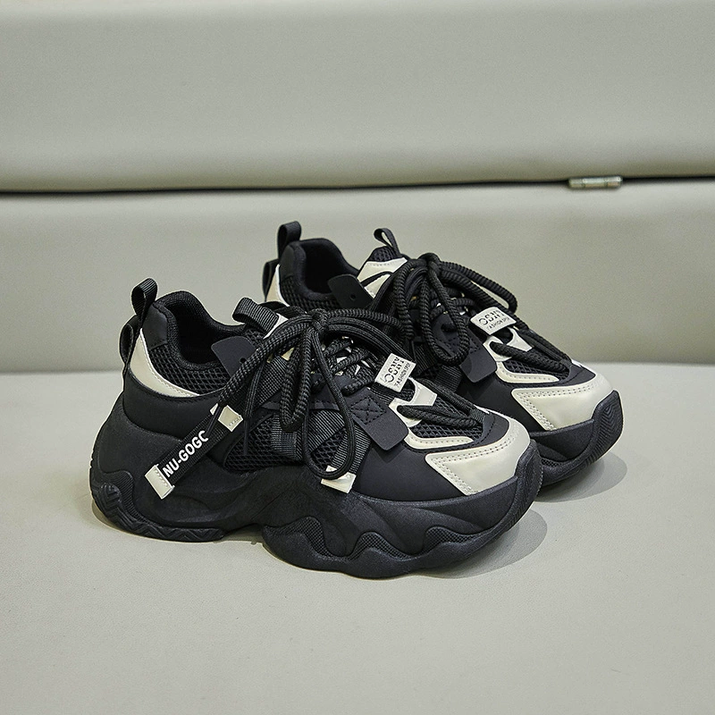 Узурпативные dad sneakers INS стиль, верх PU и резиновая подошва, платформа 4.5 см, размеры 35–40