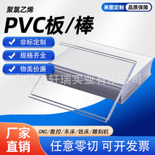 高透明PVC板阻燃UPVC板防静电PVC绝缘塑料板加工图纸灰色CPVC板棒