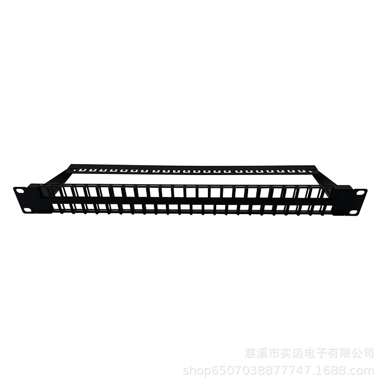 Пустая распределительная рамка 48-портовой сети 1U Распределительная рамка UTP CAT5E/CAT6/CAT6A