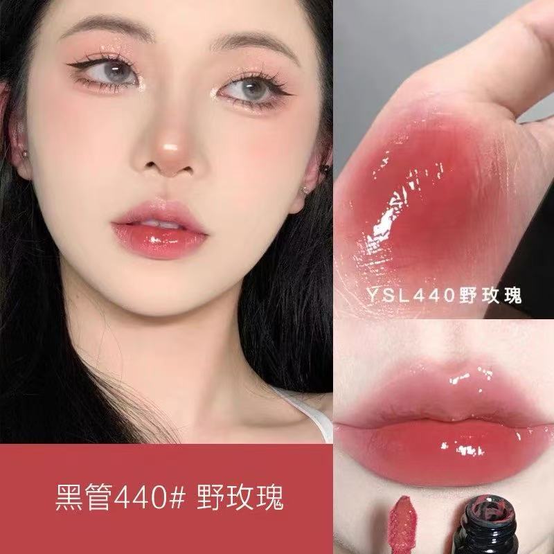 【正品】法国圣罗爱心浮雕黑管丝绒哑光大牌镜面唇釉416.610.216|undefined