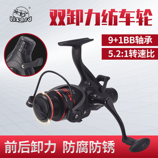 Comelon Double-Disload Fishing Wheel All-Metal Wire Cup Fishing Wheel Front and Rear Brake Release Spinning Wheel Library Fishing Carp Wheel