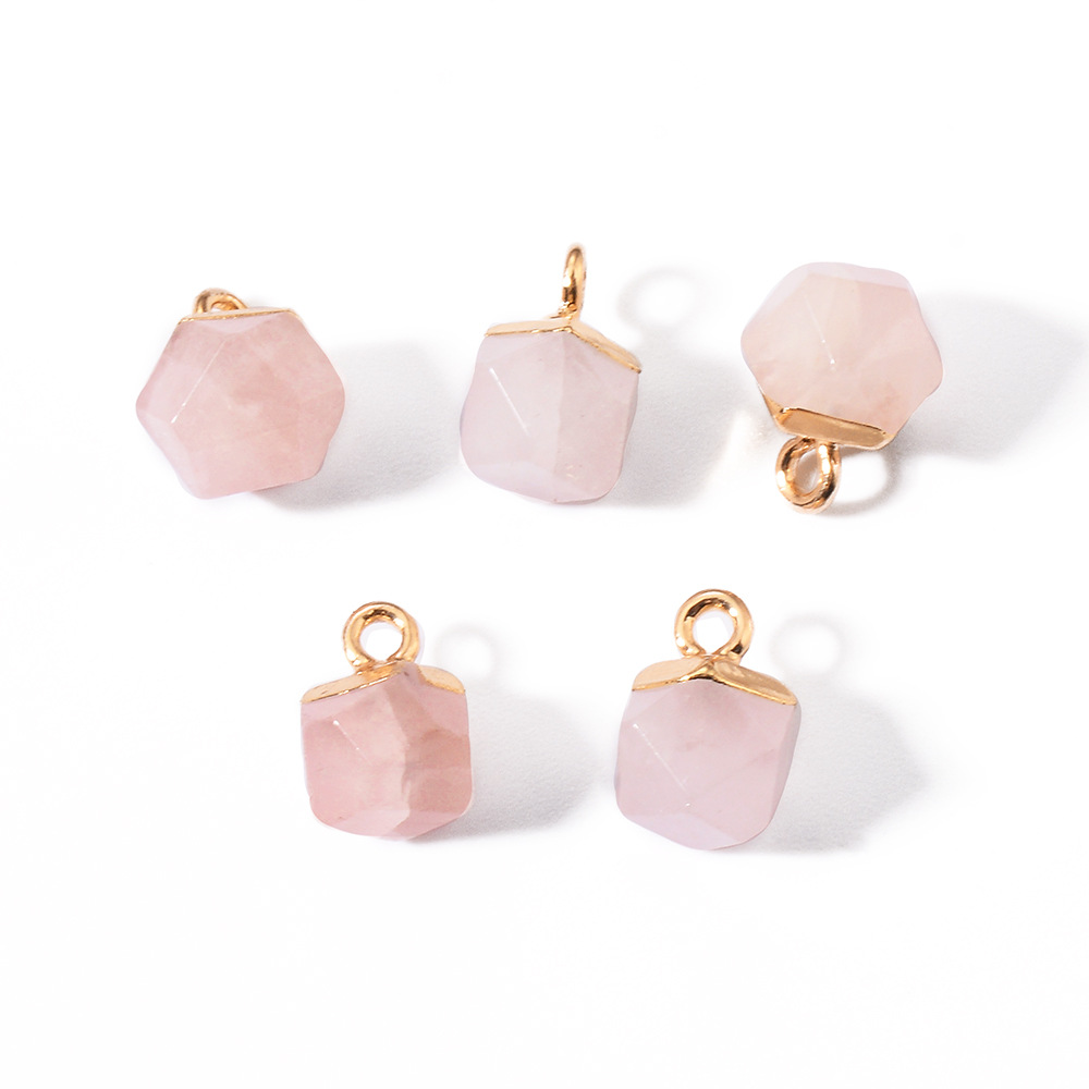 9g Weight Pendant Jewelry Making Type Natural Stone Inlay Material DIY Jewelry Accessories Classification 5 PCS/Package Quantity natural stone Material Geometric Pattern Simple Style Style Plating, Inlay Craft 5 PCS/Package Natural Stone Natural Stone Geometric Pendant 7